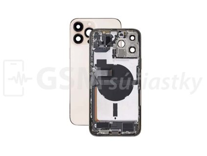 iPhone 13 Pro Max Zadný Housing s Malými Dielmi zlatý
