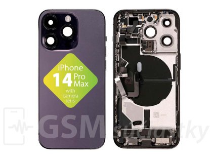 iPhone 14 Pro Max Zadný Housing s Malými Dielmi Fialový