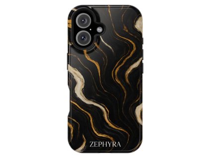 Noir Luxe Marble - iPhone 16 Plus Kryt
