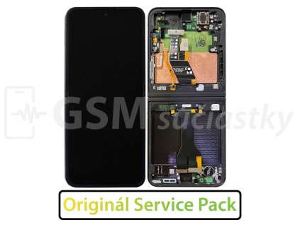 Samsung F741 Galaxy Z Flip 6 LCD displej + Dotykové sklo a Rám Originál, čierny. GH82 35014E
