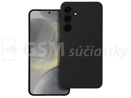Silikónový kryt s magnetickým nabíjaním Samsung A17 4G, A17 5G, Čierny