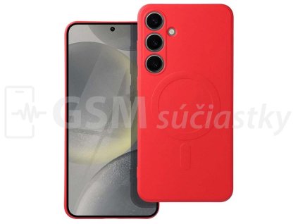 Silikónový kryt s magnetickým nabíjaním Samsung A17 4G, A17 5G, Červený