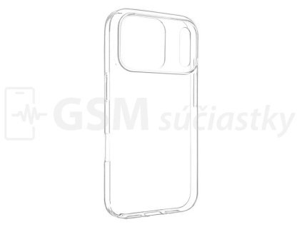 Puzdro priesvitné silikónové Apple iPhone 17 Pro