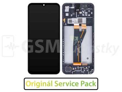 Samsung A145 Galaxy A14 LCD displej + Dotykové sklo a rám Originál