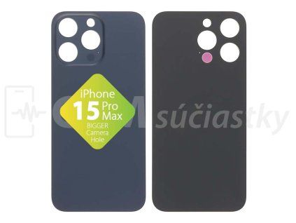 iPhone 15 Pro Max Zadné sklo Blue Titanium