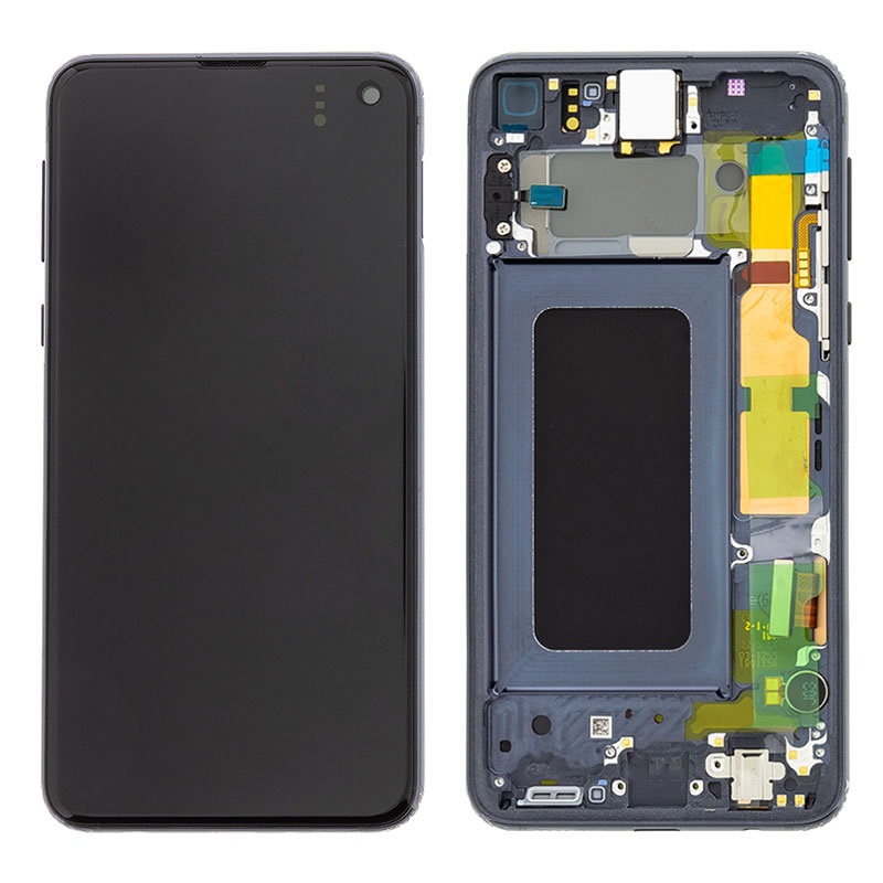 Samsung G970 Galaxy S10e  - LCD displej + Dotykové sklo a Rám Originál Čierna