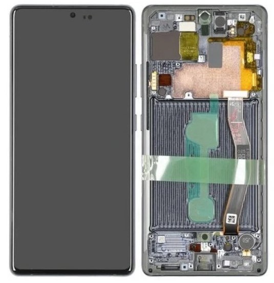 Samsung G770 Galaxy S10 Lite - LCD displej + Dotykové sklo a Rám Originál Čierna