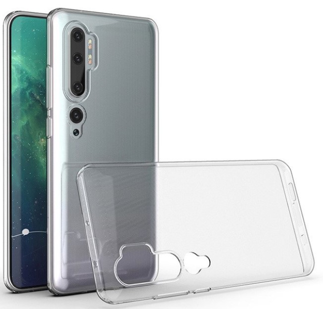 Puzdro priesvitné silikónové Xiaomi Mi Note 10, Mi Note 10 Pro Priesvitné