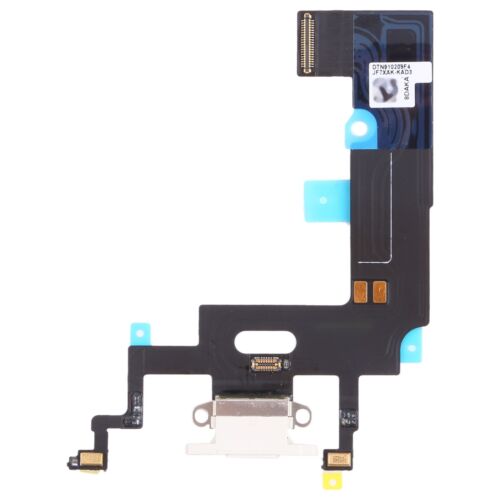 Flex kábel nabíjania iPhone XR - nabíjací konektor, mikrofón Biela - strieborná