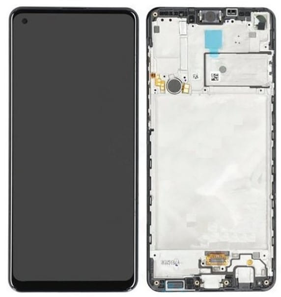 LCD Displej + Dotykové sklo Samsung Galaxy A21s A217F - originál Čierna + rám