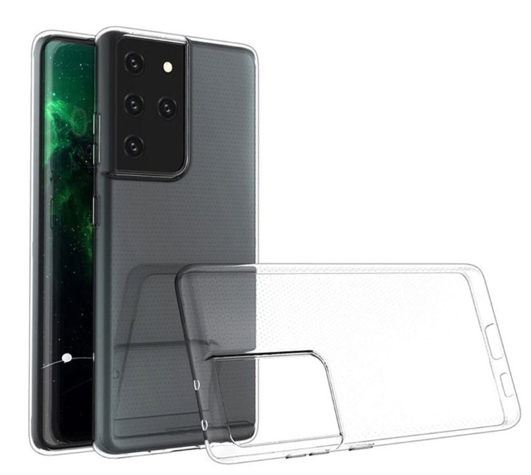 Puzdro priesvitné silikónové Samsung G998 Galaxy S21 Ultra 5G Priesvitné