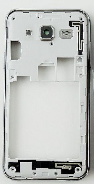 Kryt Samsung Galaxy J5 - J500 stredový + sklíčko kamery Čierna - stredový rám