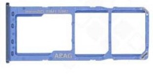 Držiak SIM karty a SD karty Samsung Galaxy A21s, A217 Modrá