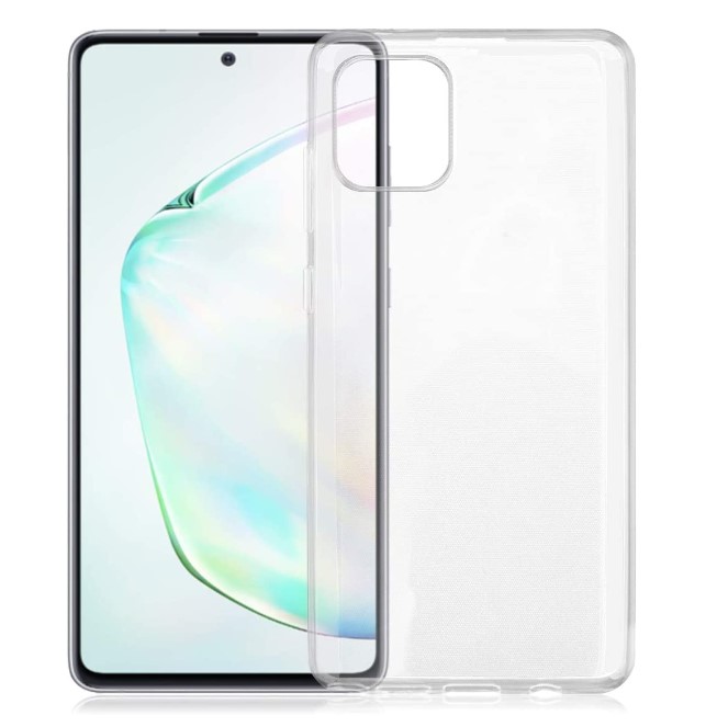 Puzdro priesvitné silikónové Samsung Galaxy Note 10 Lite, N770 Priesvitné