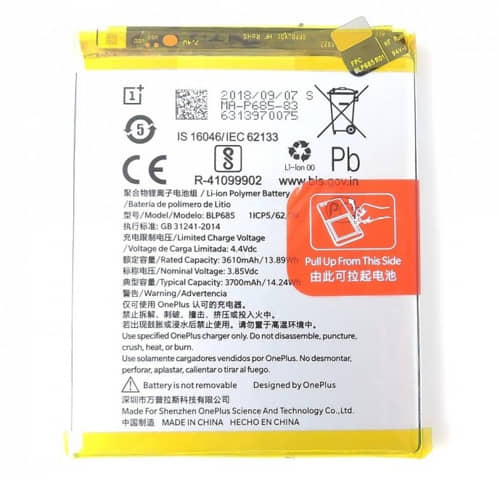 Batéria One Plus 6T, OnePlus 7 - BLP685 Originál