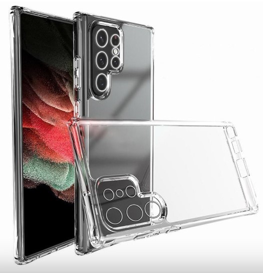 Puzdro priesvitné silikónové Samsung Galaxy S22 Ultra, S908 Priesvitné