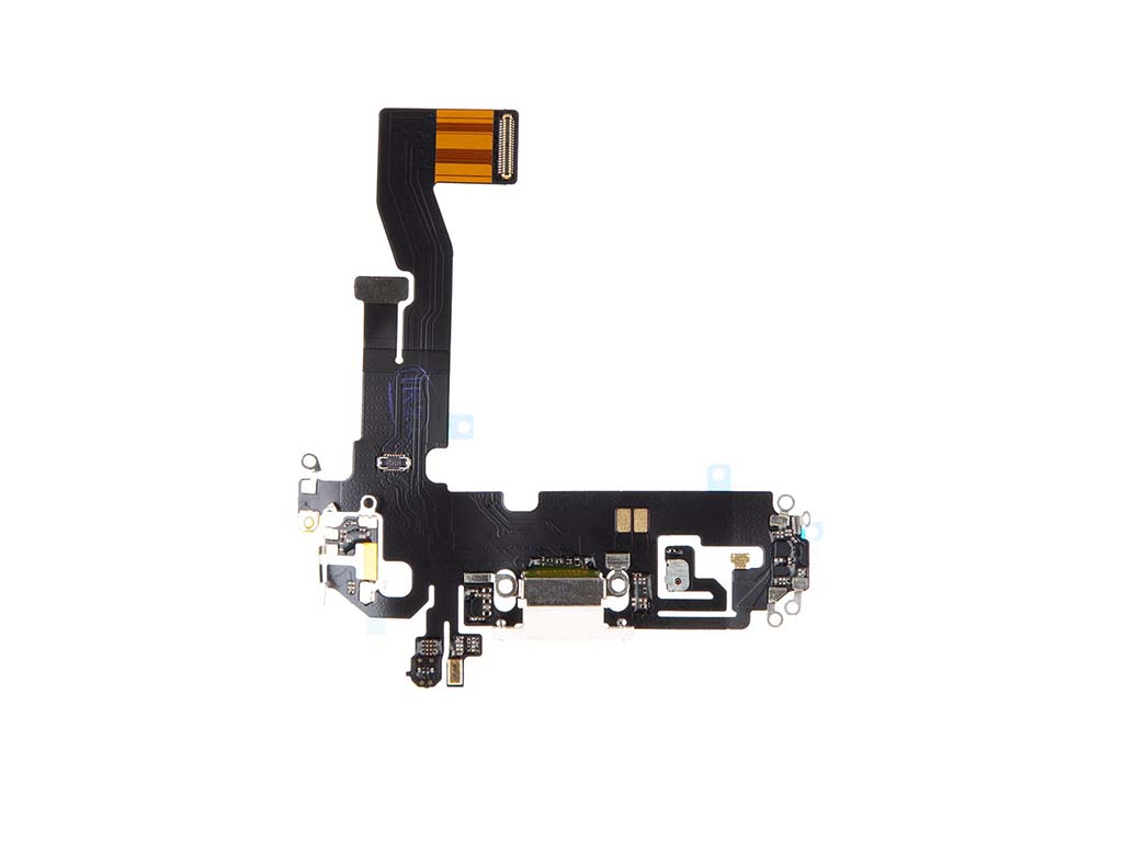 Flex kábel nabíjania Iphone 12, 12 Pro - nabíjací konektor, mikrofón Biela