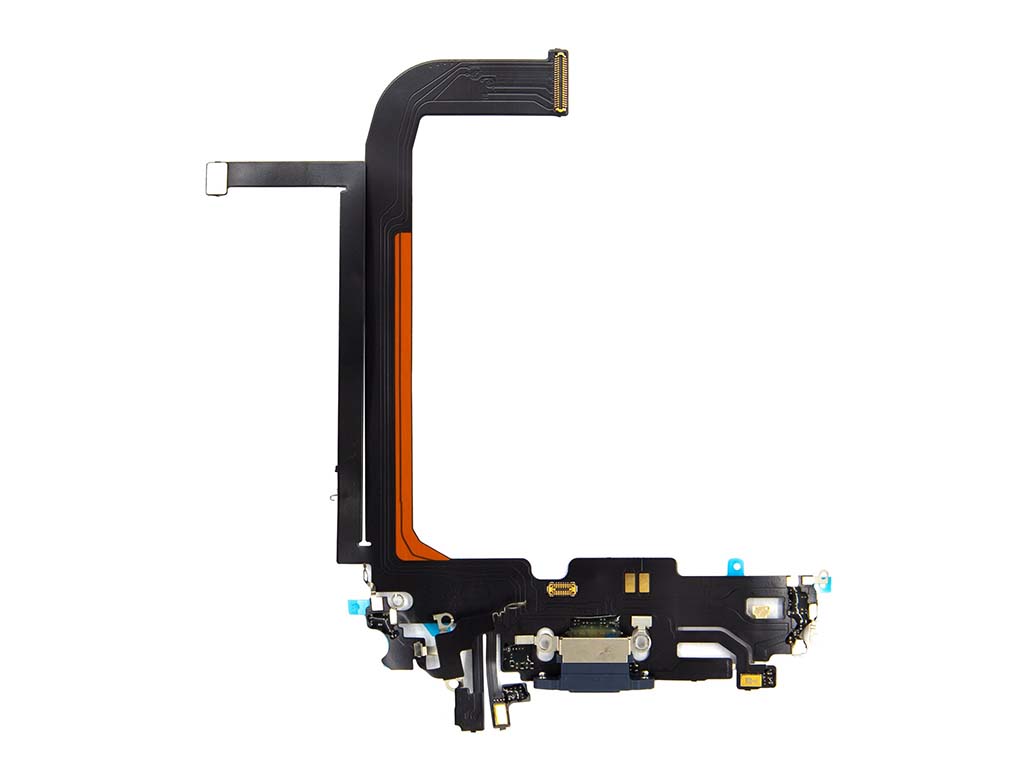 Flex kábel nabíjania iPhone 13 Pro Max - nabíjací konektor, mikrofón Modrá
