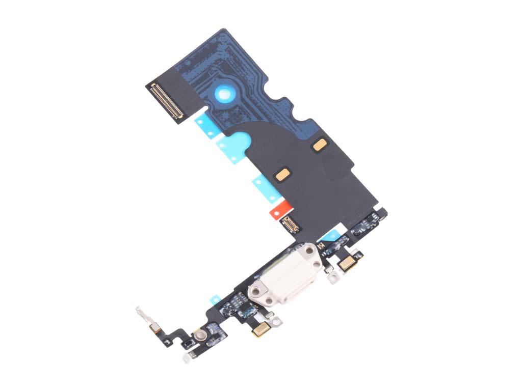 Flex kábel nabíjania iPhone SE2022 - nabíjací konektor, mikrofón Biela