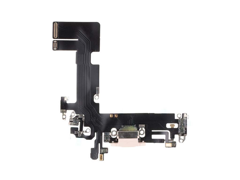 Flex kábel nabíjania iPhone 13 - nabíjací konektor, mikrofón Ružová