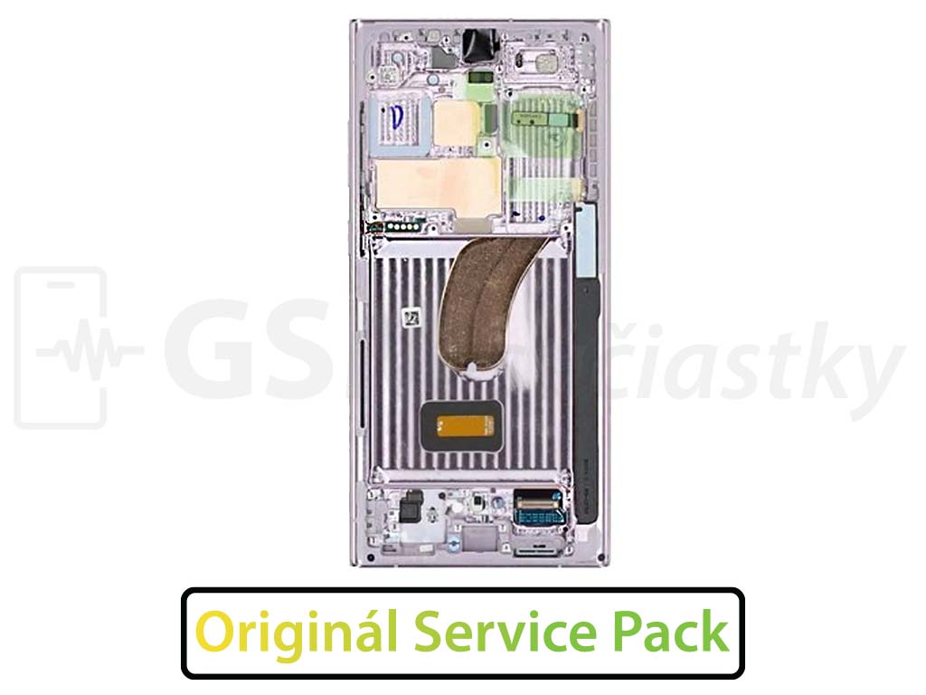 LCD Displej + Dotykové sklo Samsung Galaxy S23 Ultra S918B - originál Lavender