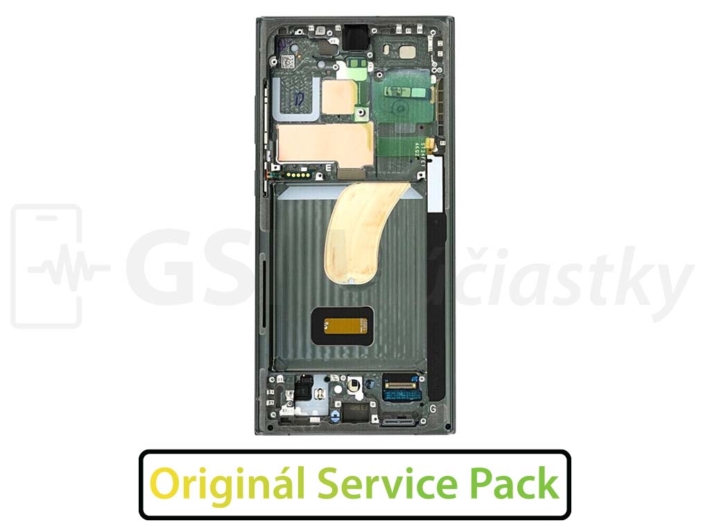 LCD Displej + Dotykové sklo Samsung Galaxy S23 Ultra S918B - originál Zelená