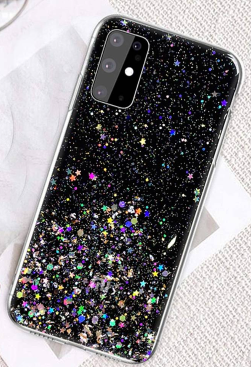 Puzdro GLITTER na mobil Samsung Galaxy S23 Plus Čierna