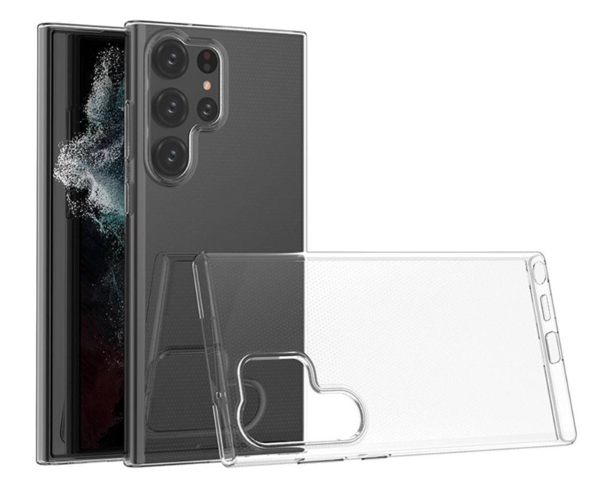 Puzdro priesvitné silikónové Samsung Galaxy S23 Ultra, S918 Priesvitné