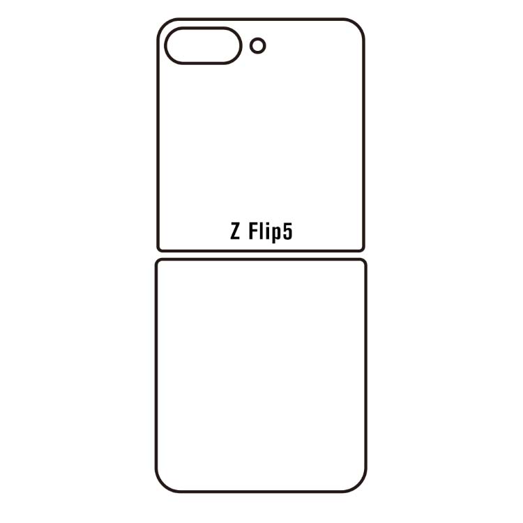 Hydrogel ochranná fólia pre Samsung Galaxy Z Flip 5 (SM-F731) vonkajšia číra