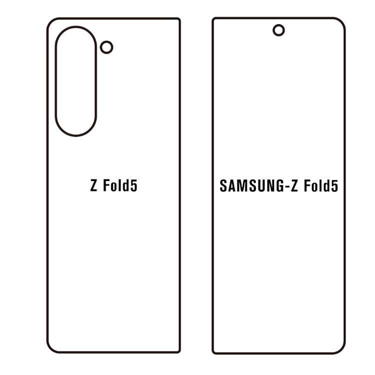 Hydrogel ochranná fólia pre Samsung Galaxy Z Fold 5 (SM-F946) vonkajšia matná