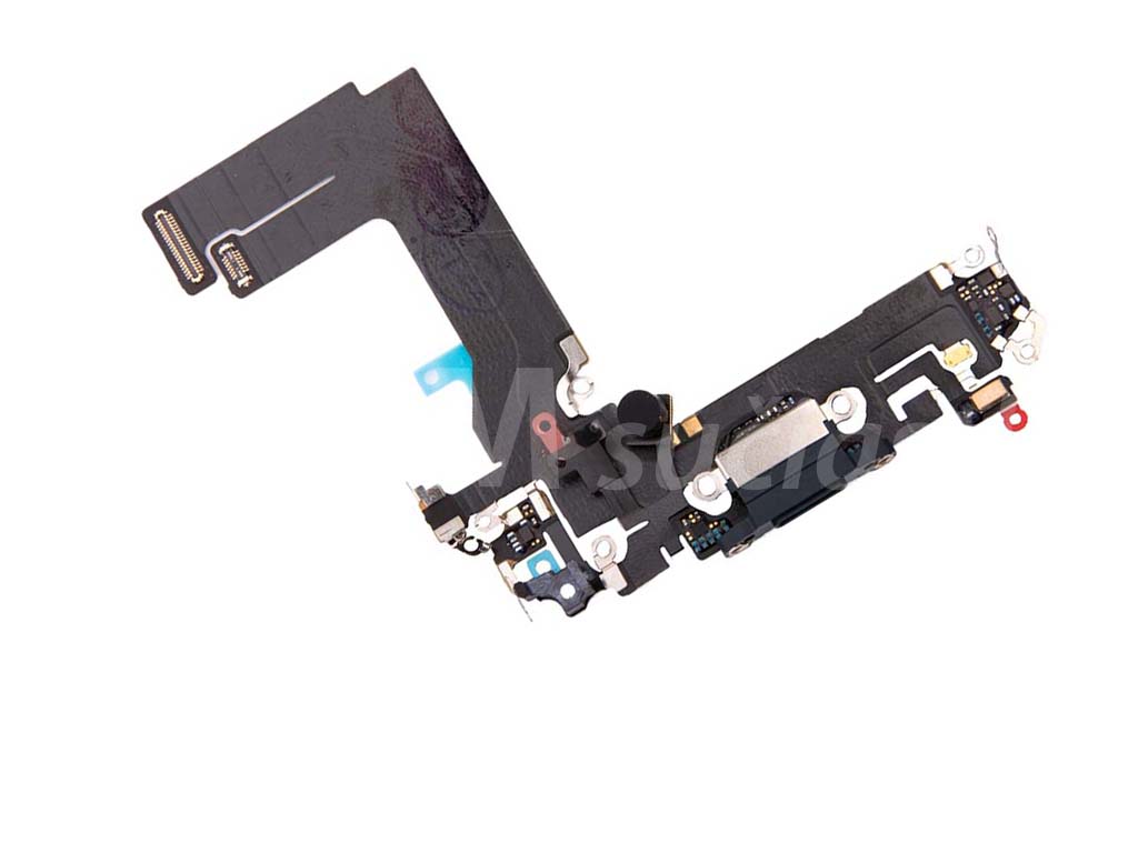 Flex kábel nabíjania iPhone 13 Mini - nabíjací konektor, mikrofón Čierna