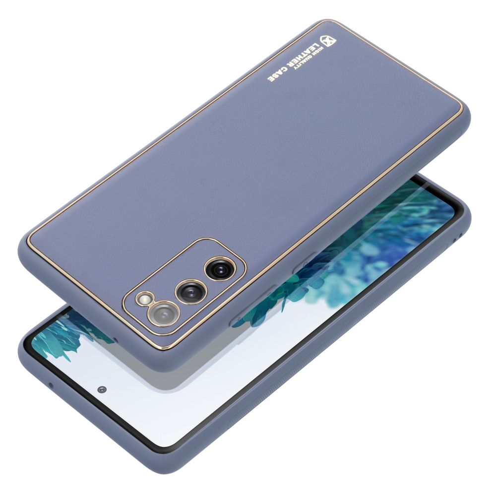 Zadný kryt Leather pre Samsung Galaxy S24 Plus, S926 Modrá