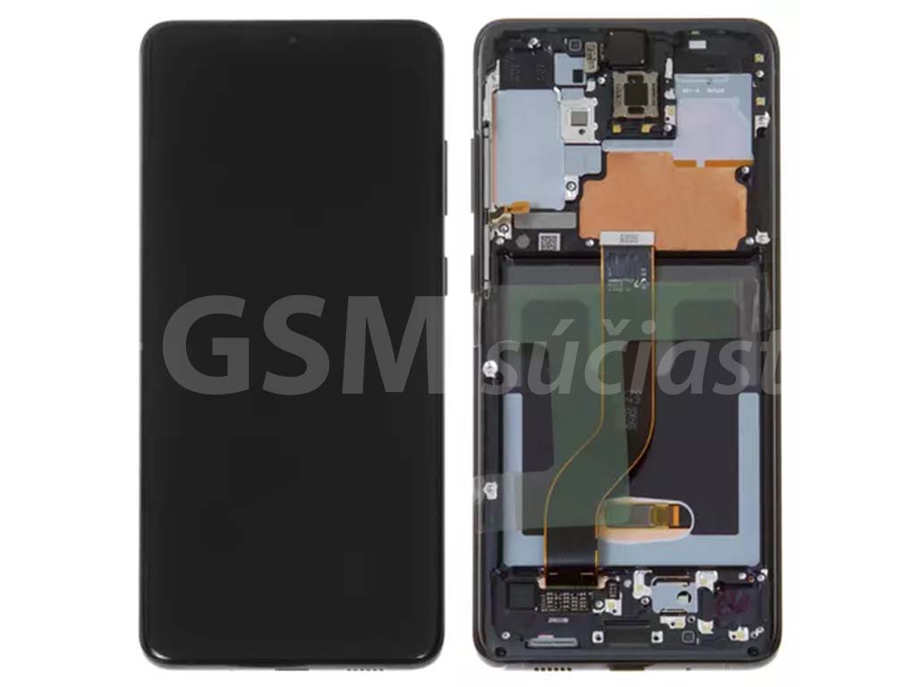 Samsung G985/G986 Galaxy S20 Plus - LCD displej + Dotykové sklo a Rám (OLED) Čierna