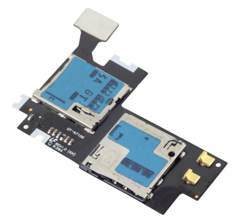 Flex kabel SIM / SD karty Samsung N7100 Galaxy Note 2 Flex kábel