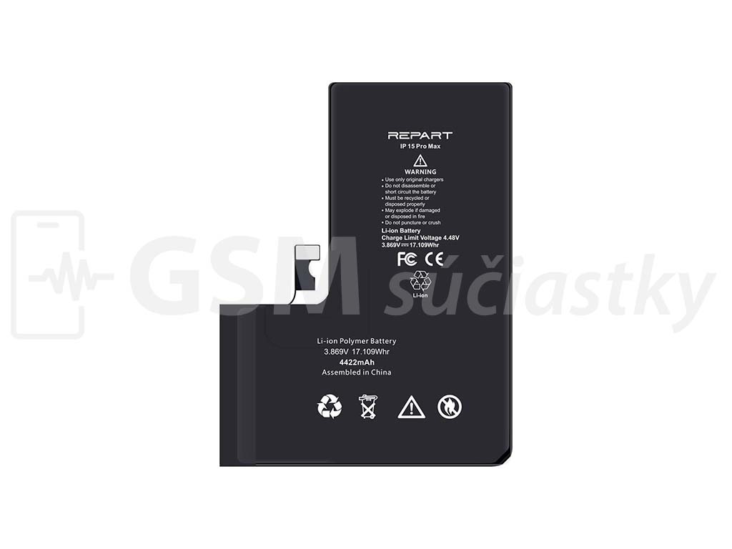 Batéria iPhone 15 Pro Max - 4422 mAh