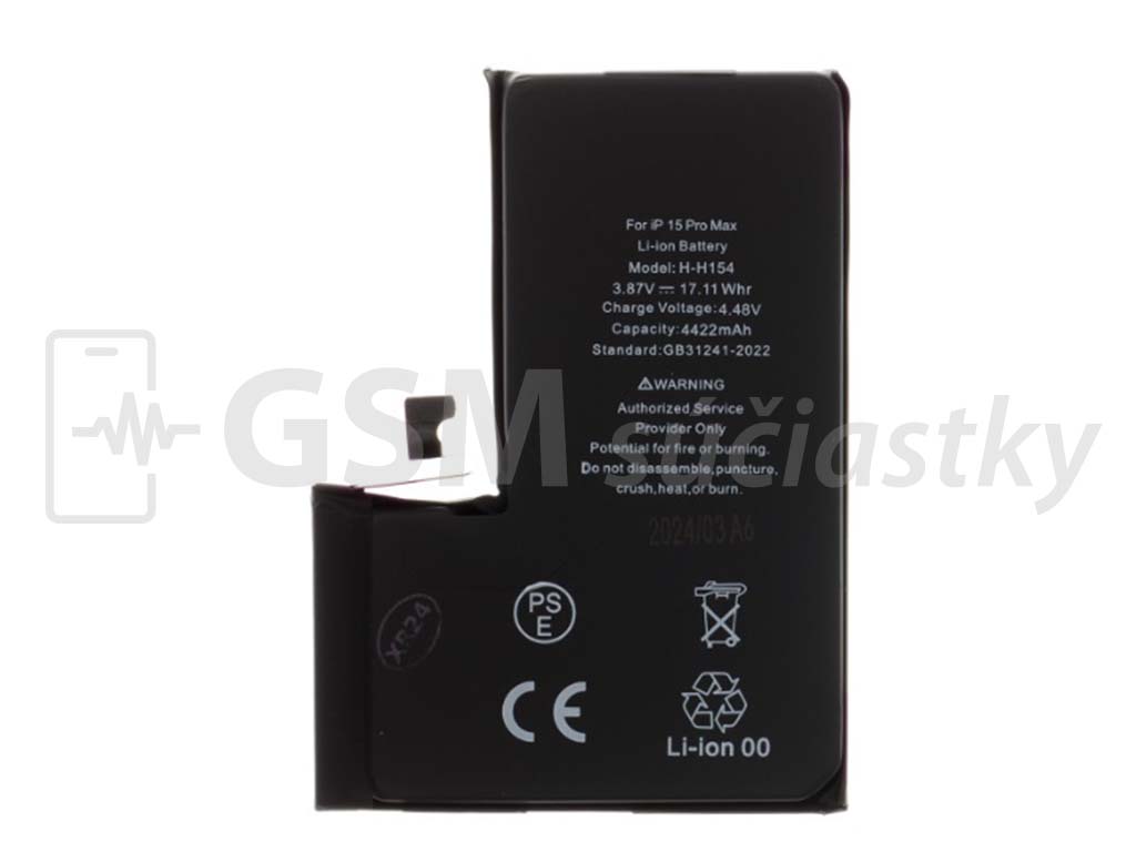 Batéria iPhone 15 Pro Max - 4422 mAh