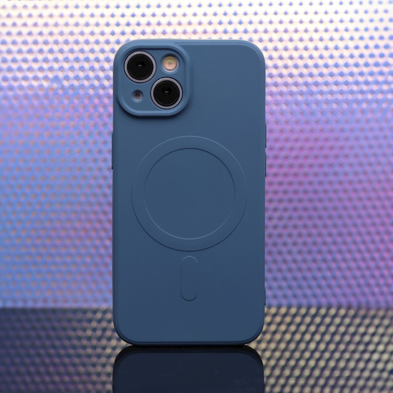 Silikónový kryt s magnetickým nabíjaním Samsung Galaxy A35 5G, Modrý