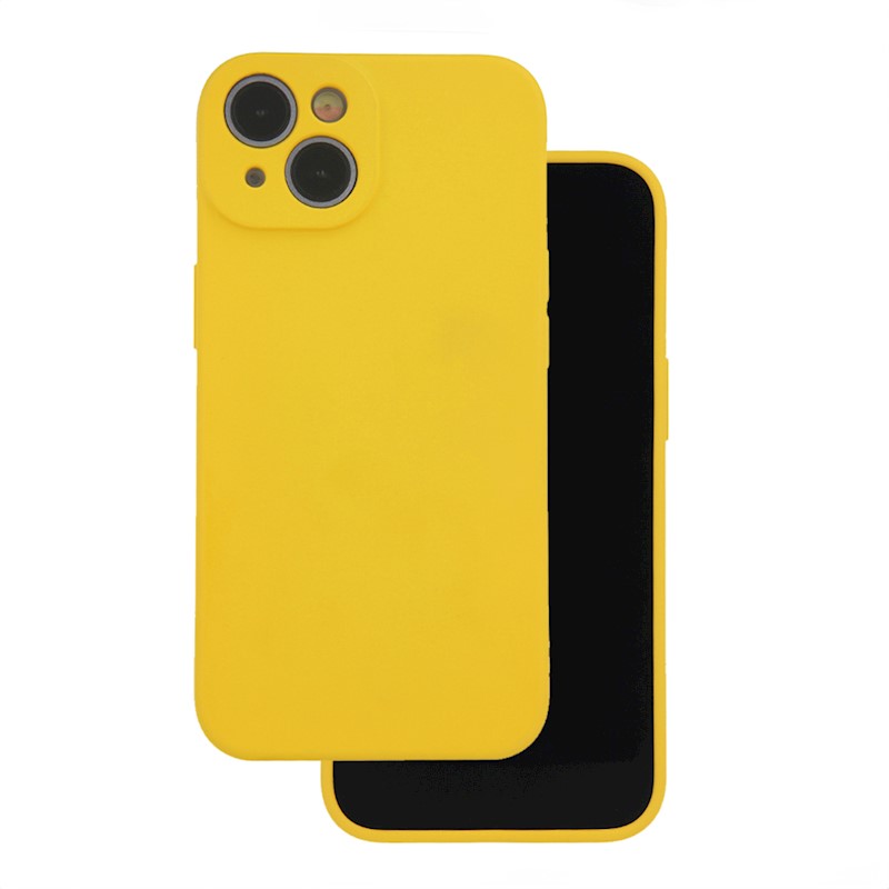 Silikónový kryt na mobil iPhone 14, Žltý