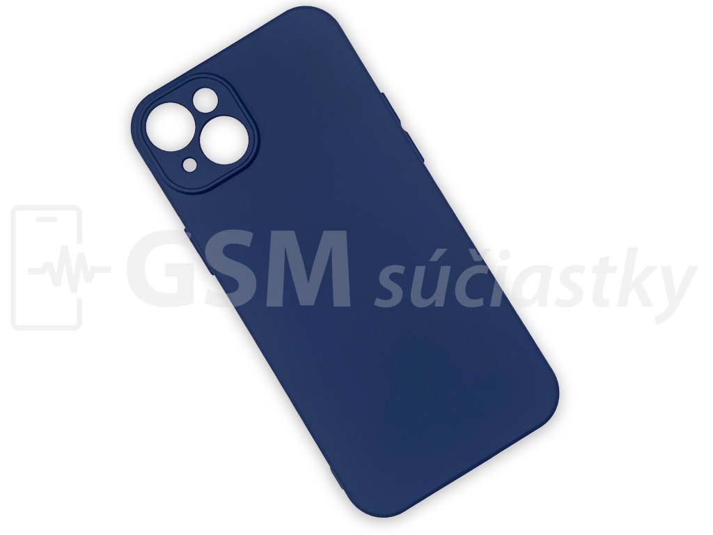 Silikónový kryt na mobil iPhone 15 Plus, Modrý