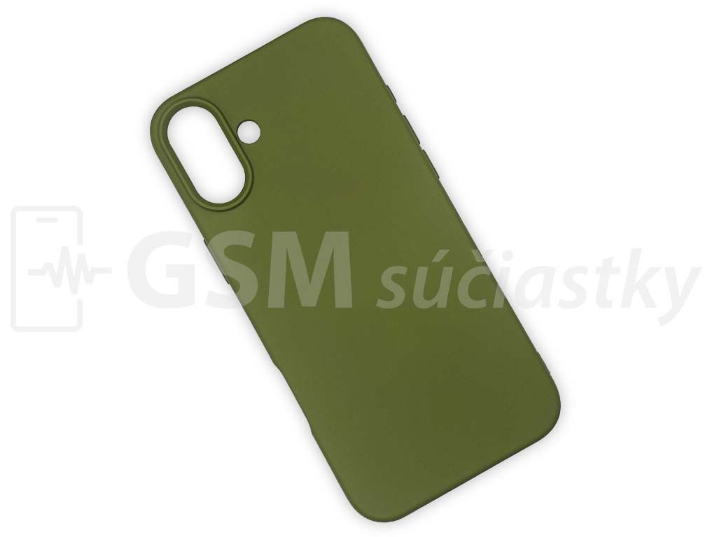 Silikónový kryt na mobil iPhone 16 Plus, Zelený
