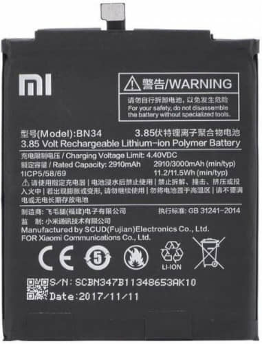 Batéria Xiaomi BN34 OEM