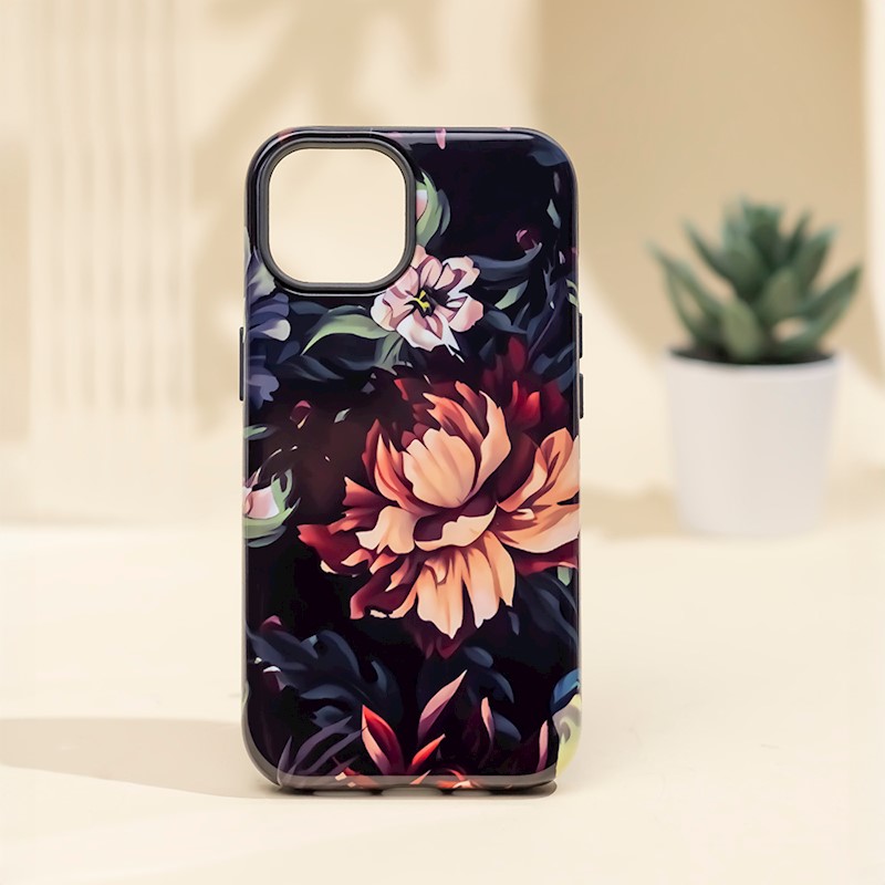 Obrázkové puzdro silikónové Apple iPhone 16 Pro, Peony