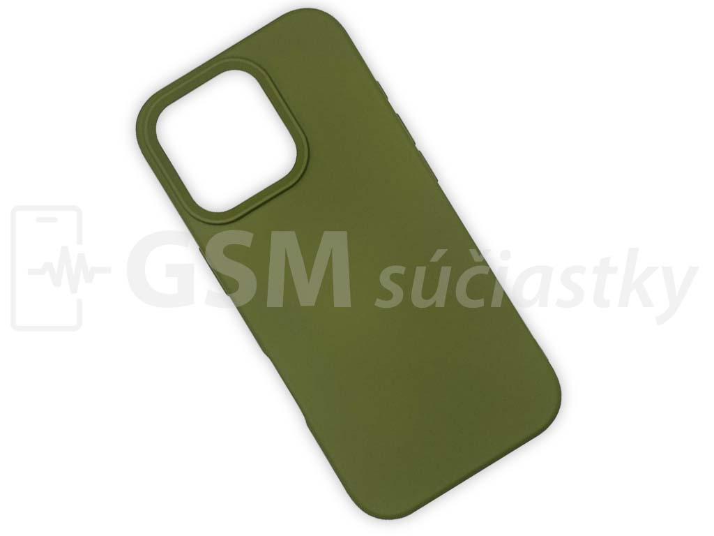 Silikónový kryt na mobil iPhone 16 Pro, Zelený
