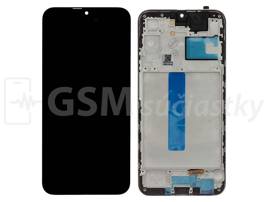Samsung A256 Galaxy A25 5G - LCD displej + Dotykové sklo a Rám - OLED Čierna