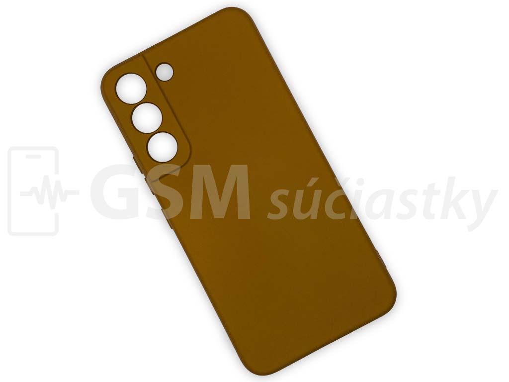 Silikónový kryt na Samsung Galaxy S22, hnedá