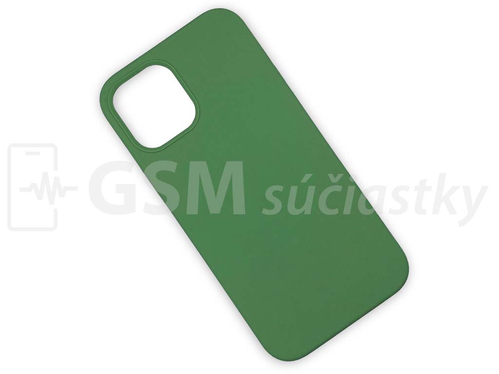 Silikónový kryt na mobil iPhone 12, 12 Pro, Svetlo Zelený