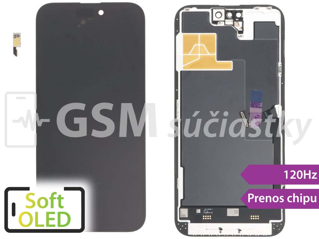 iPhone 14 Pro Max - 120Hz LCD displej + dotykové sklo - Soft OLED