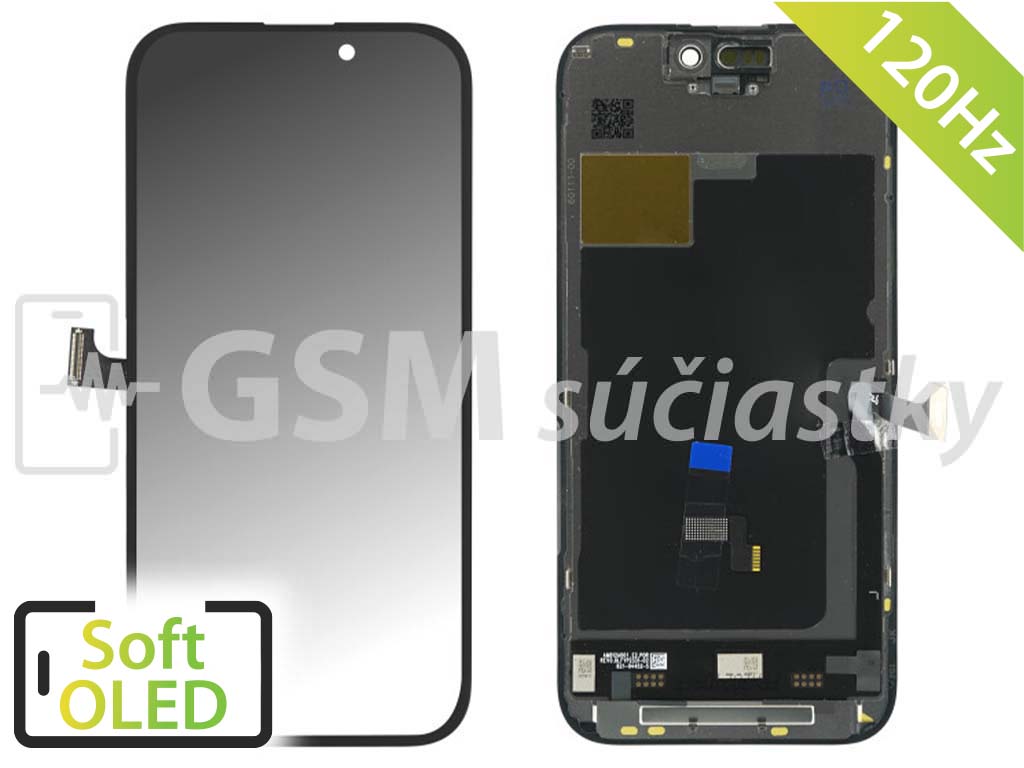 iPhone 15 Pro - 120HZ LCD displej + dotykové sklo - Soft OLED