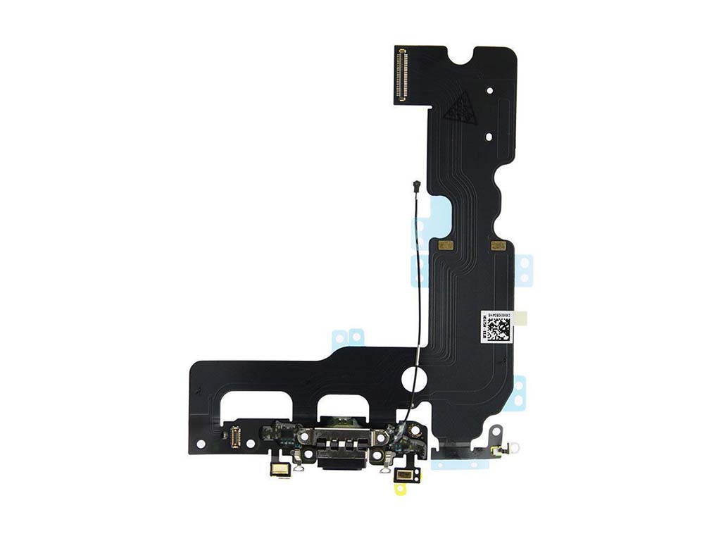 Flex kábel nabíjania iPhone 8 Plus - nabíjací konektor, mikrofón Čierna