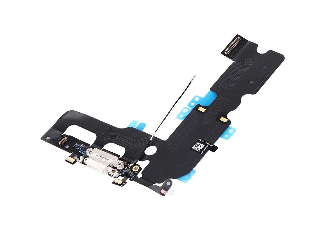 Flex kábel nabíjania iPhone 7 Plus - nabíjací konektor, mikrofón Biela